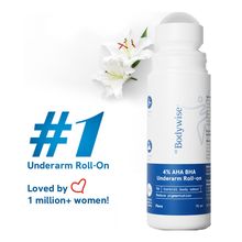 Be Bodywise 4% AHA BHA Underarm Roll On Treats Pigmentation & Odour Lactic Acid & Salicylic Acid Flora