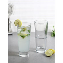 Uniglass Oxford Tall Cocktail,mocktail,beer,juice Glass Set, 290ml, Set Of 6, Transparent