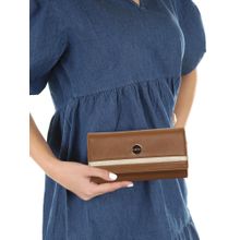ESBEDA Women Tan Classic Elegance Wallet (S)