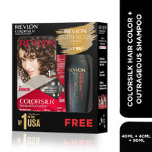 Revlon Colorsilk Hair Color With Keratin - 3n Dark Brown + Free Outrageous Shampoo Worth Rs 95/-