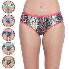 BODYCARE Pack of 6 Premium Printed Hipster Briefs - Multi-Color