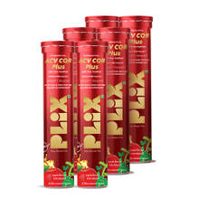 Plix The Plant Fix ACV CQR Plus Effervescent Tablets For Fat Reduction - Pack Of 6