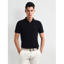 Arrow Men's Black Solid Polo T-Shirt