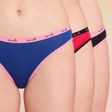 Pack of 3 C.O.A.T Cotton Solid Bikini Panty- Assortment 3 LMP1014