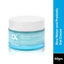 Organic Kitchen Rice Water And Probiotic Gel Cream With Hyaluronic Acid For Long-Lasting Hydration