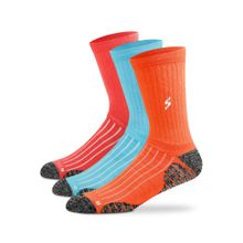 Supersox Men Calf Length Sports Socks Combo (Multicolor, Pack of 3)