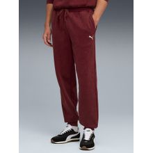 Puma Maroon Essentials Elevated Men's Washed Joggers