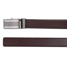 Bulchee Men's Genuine Leather Reversible Auto Lock Belt (Formal, Black/Brown)