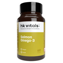 HealthKart HK Vitals Salmon Omega 3, 1000 mg with 180 mg EPA and 120 mg DHA, For Joint Health