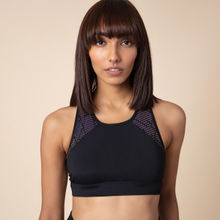 Nykd by Nykaa Reflect-In Glam Sports Bra With Removeable Cookies , Nykd All Day-NYK 074 - Black