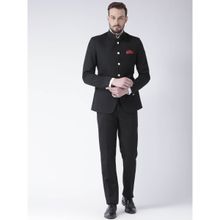 HANGUP Solid Black Coat Suit