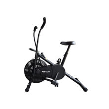 Reach Air Bike Exercise Cycle With Moving Handles and Adjustable Cushioned Seat (AB-110)