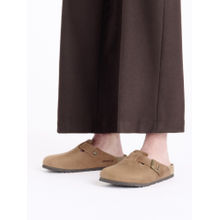 Birkenstock Boston Unisex Brown Natural Leather Oiled Sandals