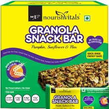 Nourish Vitals Granola Snack Bar - Pumpkin, Sunflower & Flax Mix Pack Of 5