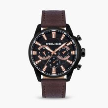 Police Round Dial Analog Watch for Men - Plpewjf2204204