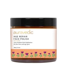 AuraVedic Age Repair Anti Aging Polish Face Scrub with Pomegranate Oil & Grapeseed Oil