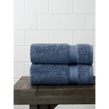 Amouve Hand Towel Luxurious & Super Absorbent, 700 GSM, Navy (Pack of 2) (L)