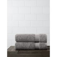 Amouve Hand Towel Luxurious & Super Absorbent, 700 GSM, Stone Grey (Pack of 2) (L)