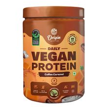 Origin Nutrition 100% Natural Vegan Plant Protein Powder - Coffee Caramel