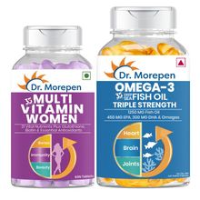 Dr. Morepen Multivitamin Women & Omega 3 Triple Strength
