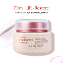 The Face Shop Pomegranate & 10% Collagen Korean Beauty Moisturizer - Anti Aging Day & Night Cream