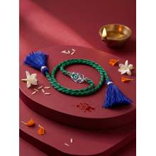 Zavya 925 Sterling Silver Peacock Rakhi for Brother