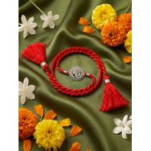Zavya 925 Sterling Silver Ganesha Rakhi for Brother