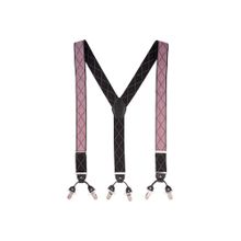The Tie Hub Diamond Tip Pink Y Back Clip On Suspender