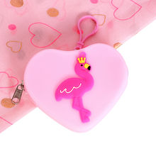 Lil' Star by Ayesha Pink Flamingo In Heart Bag With Hook For Kids, Children And Girls