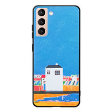 DOOBNOOB Sunny Beach Unique 3D Print Back Cover Case For Samsung Galaxy S21 (Sky Blue)