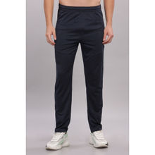 DOMIN8 Navy Blue Men's Sweat Wicking Track Pant with Stretchable Waist Band
