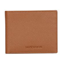 The Vertical Maestro Mens Leather Wallet Textured Tan Small 8903496179897