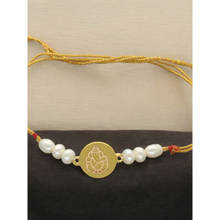 Sri Jagdamba Pearls 22Kt Siddhivinayak Ganapati 1Gm Gold Rakhi