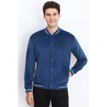 Allen Solly Blue Textured Jacket