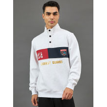 Club York White Printed Sweatshirt