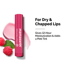 Mamaearth Nourishing Tinted Lip Balm with Vitamin E and Strawberry for 12 Hour Moisturization