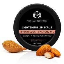 The Man Company Lightening Lip Scrub Balm With Brown Sugar & Almond Oil