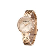 Giordano Women Round Dial Rose Gold Strap Analog Wrist Watch GZ-60079-33 (M)