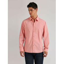 Pepe Jeans Leonard Solid Seersucker Shirt Pink