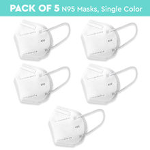 Nykaa Fashion Essentials- Certified N95 Mask with 5 Layer Protection Pack of 5-NYA020 - White