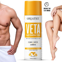 Orgatre Hair Removal Cream Spray – Smooth Skin, Gentle Formula For Quick Body Veta Hair Removal