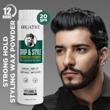 Orgatre Hair Volumizing Powder Wax– 12 Hr Strong Hold & Matte Finish Hair Styling Wax