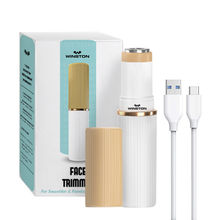 Winston Rechargeable Face Trimmer Quick, Gentle, Painless & Safe For Women Facial Hair Gold & White