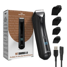 Winston Rechargeable Nut Groomer 2.0 for Men's Body and Ball Trimmer with Charging Doc