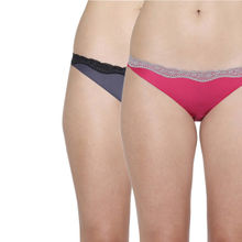 Triumph Stretti 124 Tanga Independent Everyday Lace Brief - Pack Of 2 - Multi-Colour