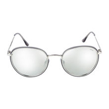 Invu Sunglasses Round With Silver Lens For Men