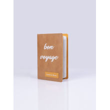 Smith & Blake Unisex Pu Printed Beige Passport Holder