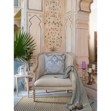 MiRooh Rosada Grey Applique Cushion
