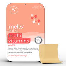 Wellbeing Nutrition Melts Multivitamin, B-complex, for Immunity & Energy, Mango Flavour