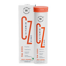 Wellbeing Nutrition Vitamin C + Zinc, Orange Flavour, Immunity Booster